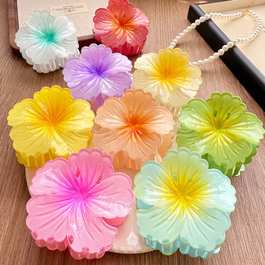 Sunburst Flower Claw Clips | Set of 4